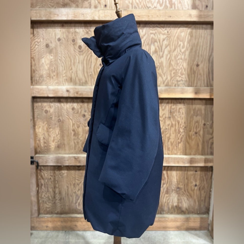 Jil Sander +J x Uniqlo Hybrid Down Wool Blend Jacket Coat High Neck Size Small - Picture 5 of 13
